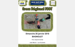 CHAMPIONNATS REGIONAUX DE CROSS 20 JANVIER 2019