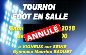 Tournoi de foot ANNULE