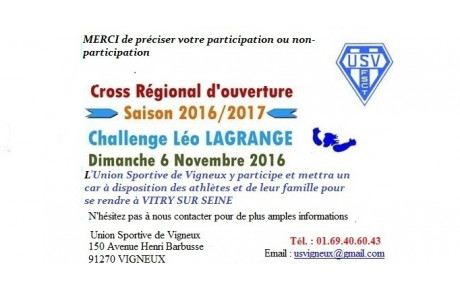 CROSS REGIONAL 2016/2017