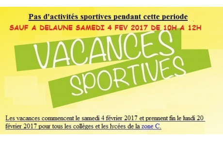 VACANCES D'HIVER