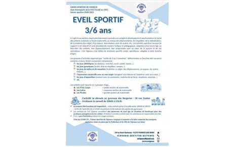 EVEIL SPORTIF 3 / 6 ANS