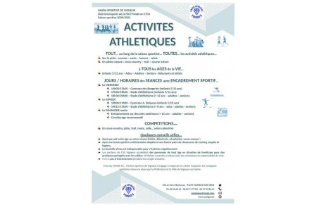 ACTIVITES ATHLETIQUES
