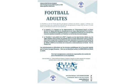 FOOTBALL ADULTES