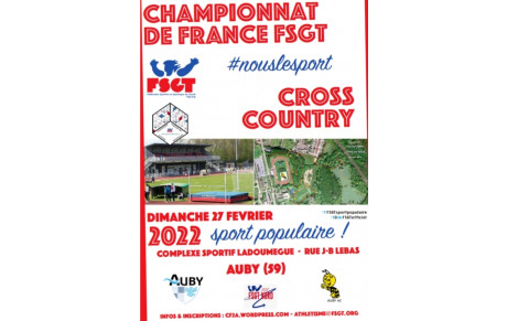 CHAMPIONNAT DE FRANCE FSGT CROSS 2022  AUBY 59